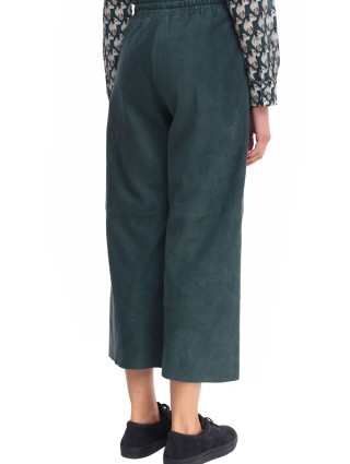 Зелёные брюки WEEKEND MAX MARA: фото 4 - Invogue